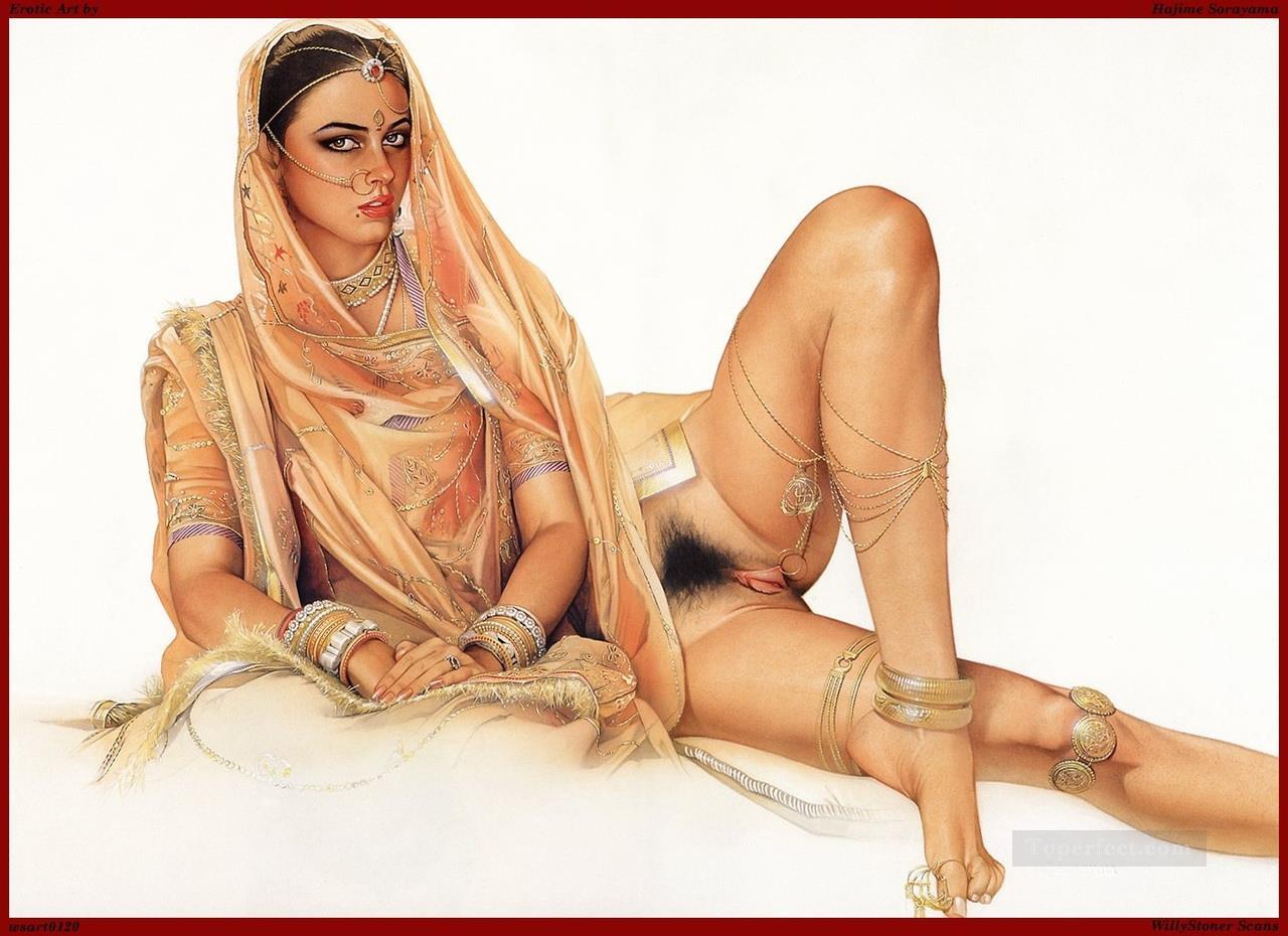 India erótica dama sexy desnuda Pintura al óleo